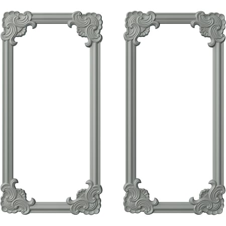 24-in. W X 48-in. H Pompeii Panel Moulding Kit Double Panel